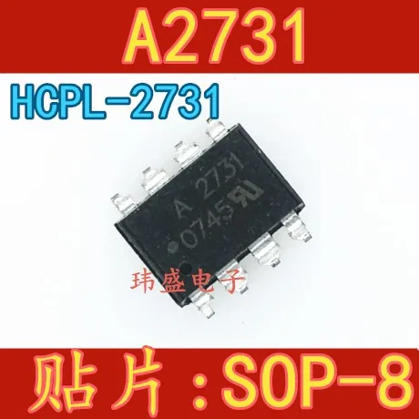 

10 шт./лот A2731 HCPL-2731 SOP-8 HCPL2731 F2731