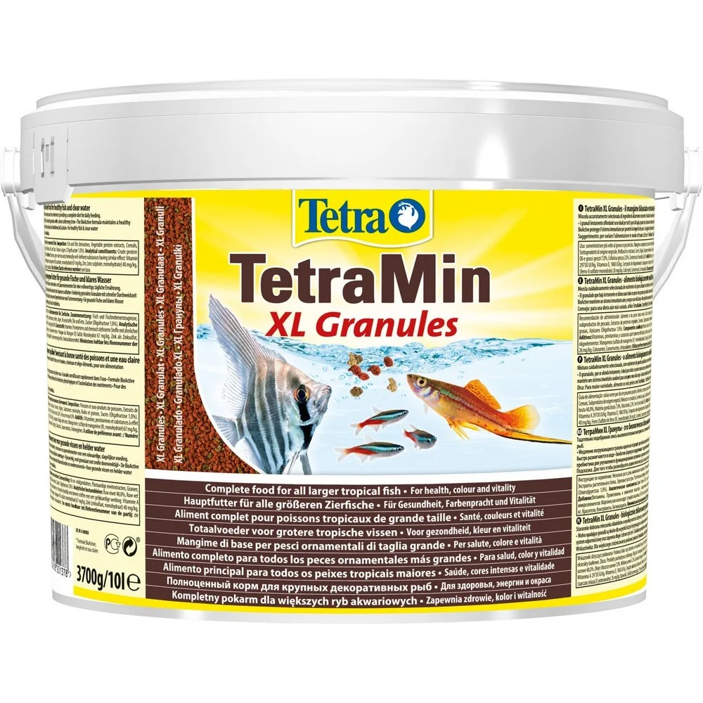 TetraMin XL Granules корм для всех видов рыб крупные гранулы 10 л (ведро) | Дом и сад