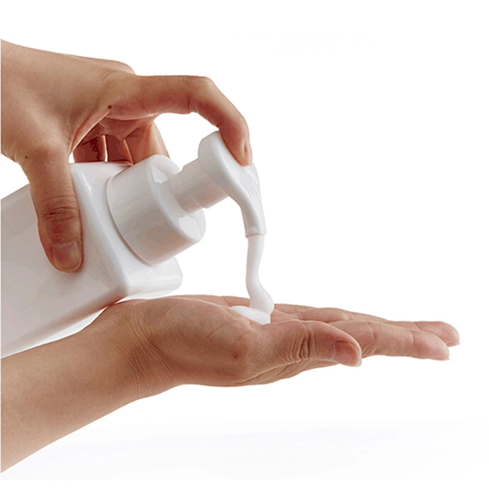 10 шт. пустая бутылка из нажимная насосная мусс Бутылки белый квадрат упаковка