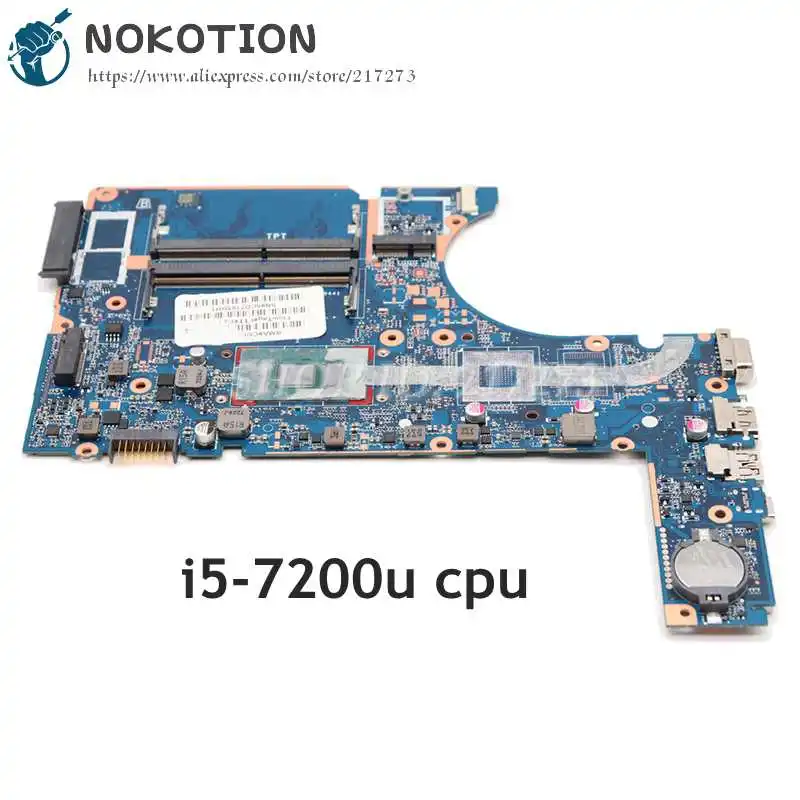 

NOKOTION For HP ProBook 450 G4 470 G4 Series Laptop Motherboard I5-7200U CPU 907703-601 907703-501 907703-001 DA0X83MB6H0