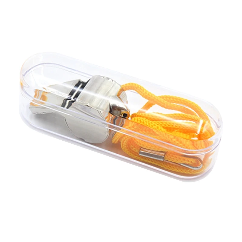 

Crisp Whistle with Long Length Lanyard for Outdoor Sports Game Pleasant Sound Whistling for coaches Officer Referee Dropshipping
