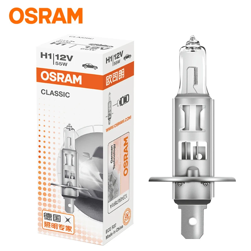 Галогенная автомобильная лампа OSRAM H7 H4 H1 H3 H11 HB3 HB4 фасветильник дальнего света
