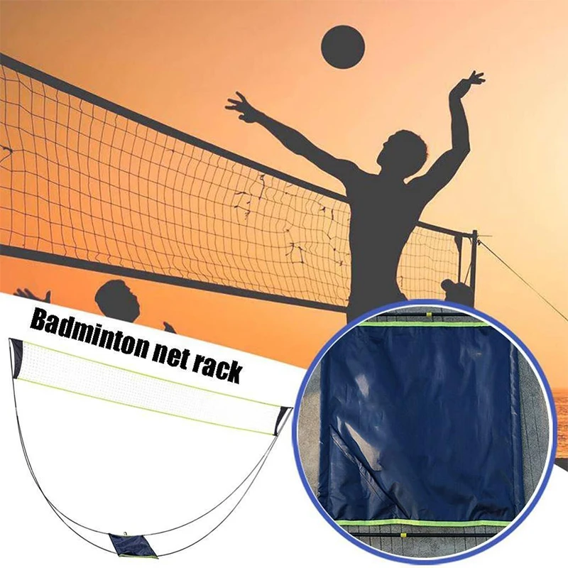

3M Portable Badminton Net Frame Support Tennis Volleyball Training Square Mesh Tennis Net Square Shuttlecock Network Badminton