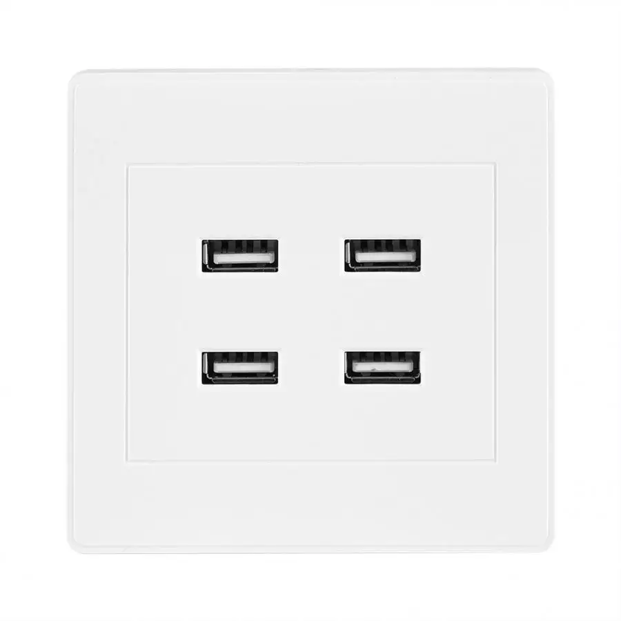 Настенное зарядное устройство с 4 USB портами 5 в постоянного тока|Электрические
