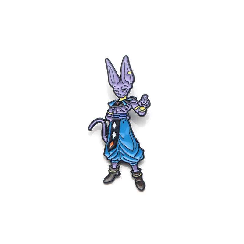 8 DMLSKY аниме Dragon Ball Z мультфильм Металлические Булавки эмалированные Броши для женщин и мужчин Нагрудный значок для рюкзака джинсовая булавка Воротник Подарок M4092 - Окраска металла: 8