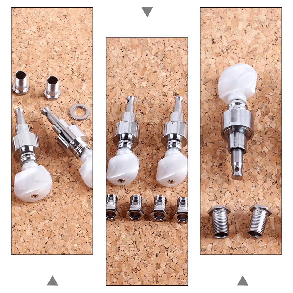 

4pcs Banjo Machine Heads Tuning Pegs Tuners Keys with 4 Bushings for Banjo
