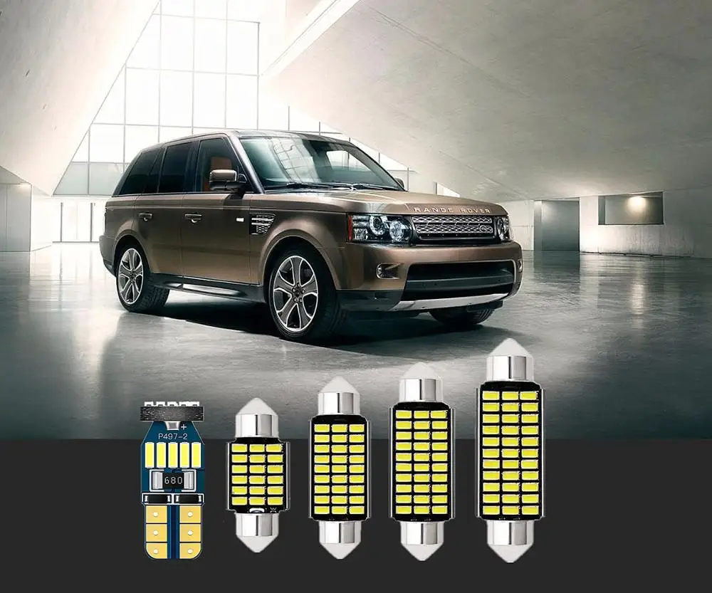 6 шт. Белый светодиодный автомобильный купольный светильник интерьерный s T10 & 41