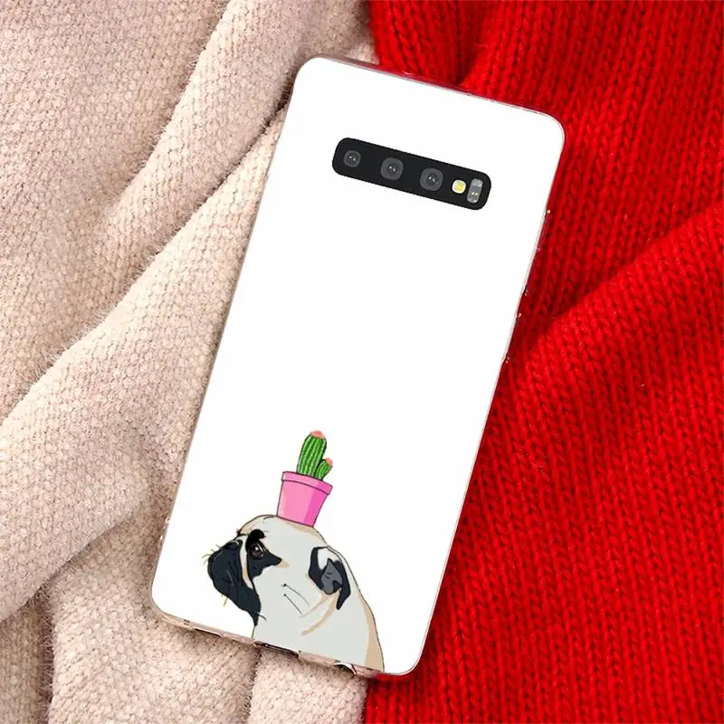 

Pug Dog French Bulldog animal Phone Case Transparent for Samsung A71 S9 10 20 HUAWEI p30 40 honor 10i 8x xiaomi note8 Pro 10t 11