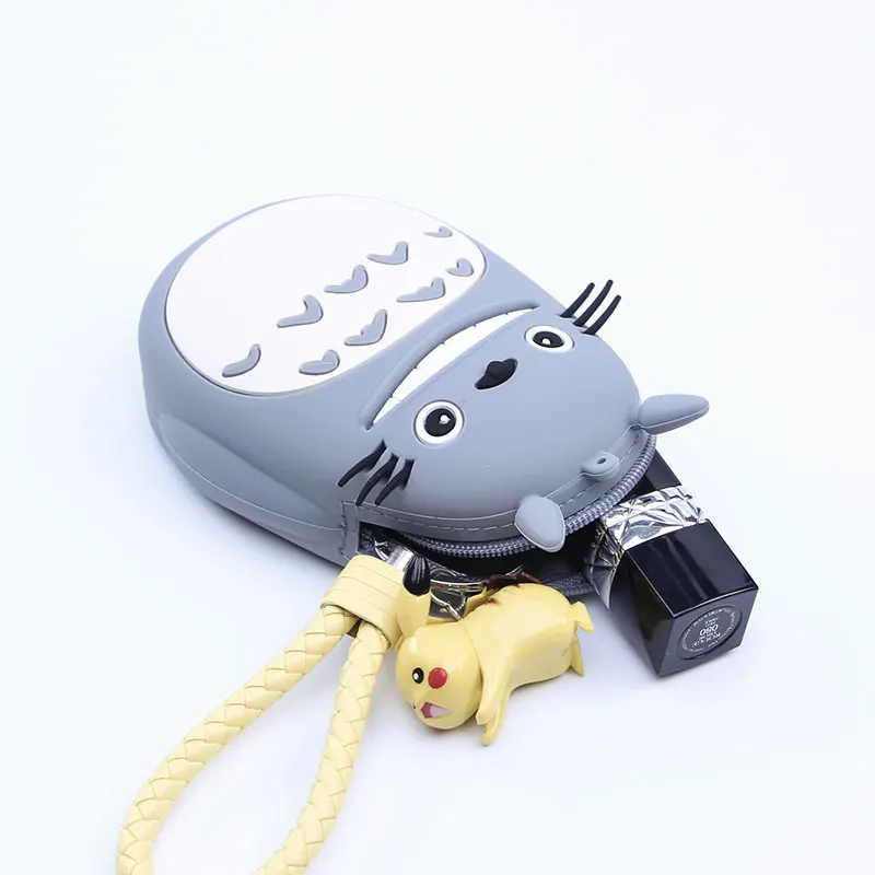 Сумки с серым котом силиконовый кошелек для девочек Детская сумка маленький