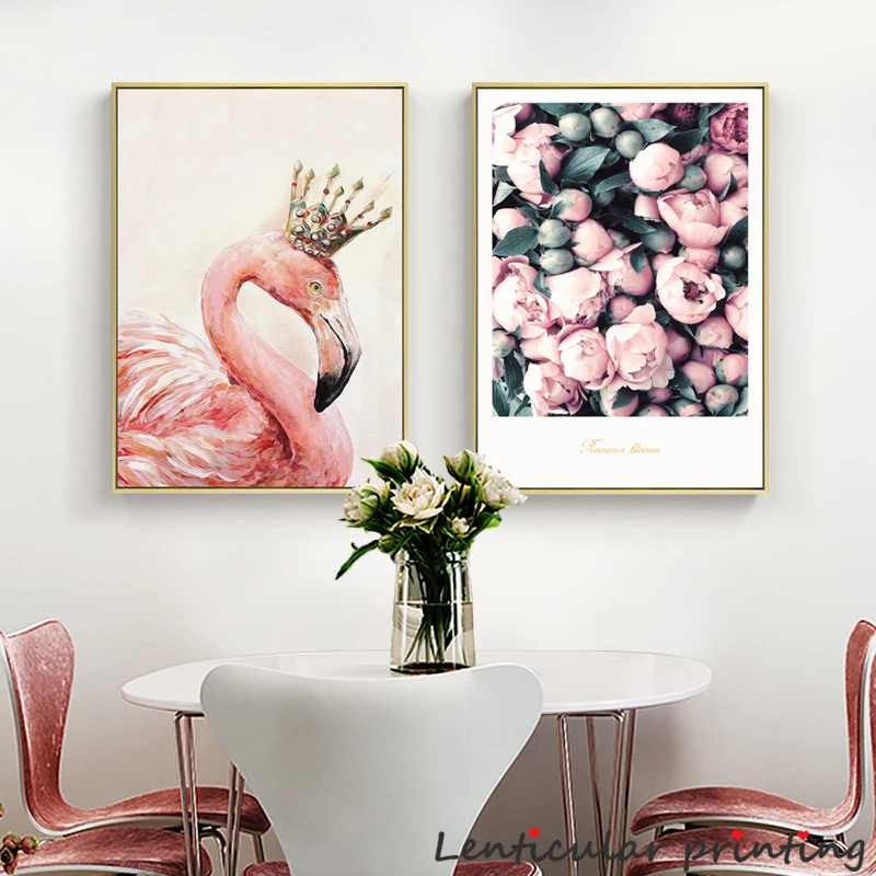 Романтический постер Poeny Настенная картина в скандинавском стиле для девочек