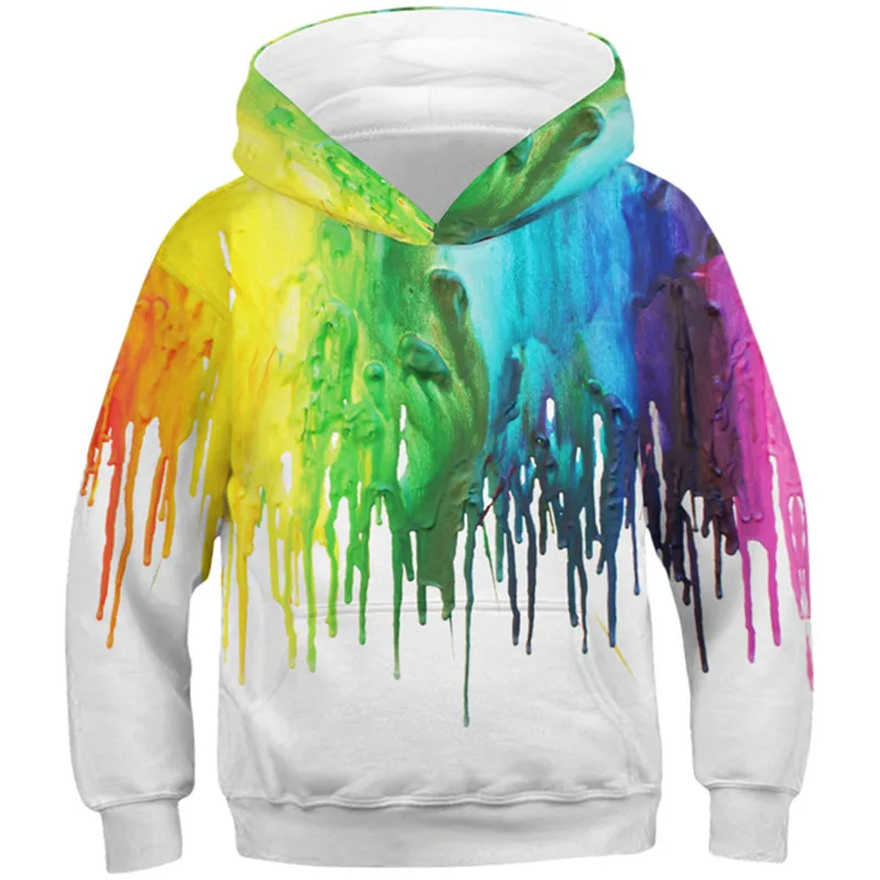 Модные детские толстовки с капюшоном для мальчиков и девочек разноцветные Кофты