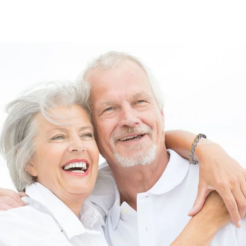 Браслет для здоровья USWEL Magnetic из нержавеющей стали с наручным ремешком и цепочкой на руку, с германиевыми браслетами для женщин.