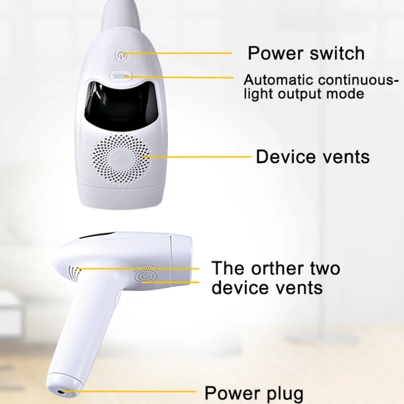 

Home Convenient All-Electric Hair Removal Machine for Women with Ipl Photon Hair Removal Device-US Plug