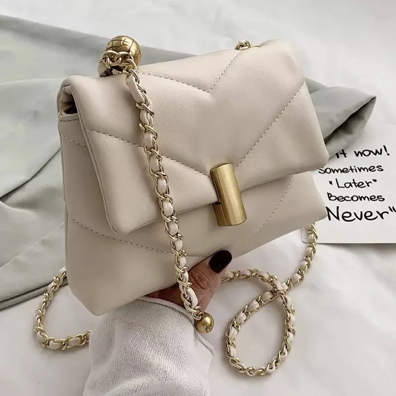 

Luxury Designer Chains Crossbody Bags For Women Fashion Diamond Lattice Shoulder Bags Soft Women Messenger Bags Totes