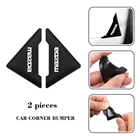 2 шт., силиконовые Угловые накладки на автомобильные двери с защитой от царапин