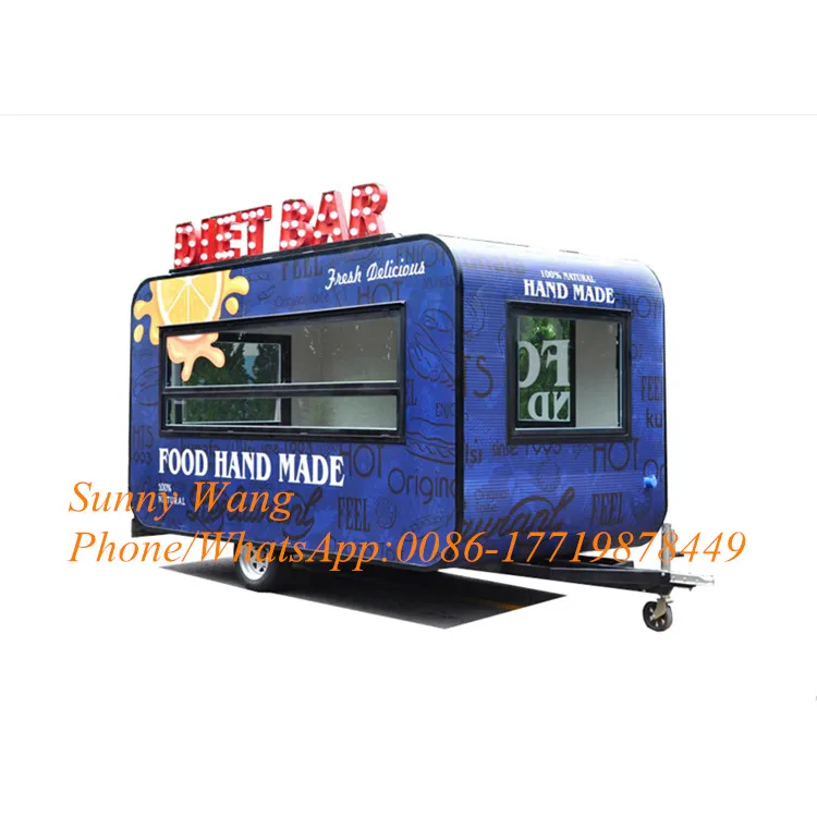 Многофункциональный настраиваемый популярный трейлер для уличной пищи/грузовик