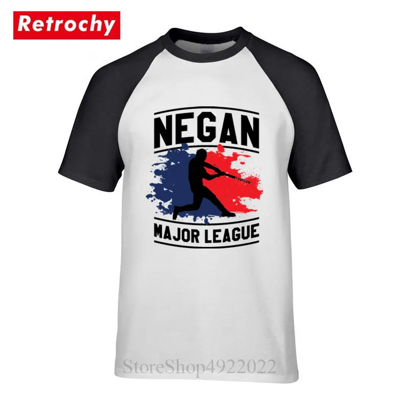 Negan Люсиль футболка Ходячие мертвецы Ужасы фильмы Мужская мода дизайн