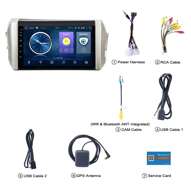 Автомобильный dvd плеер wanqi 9 дюймов Android 8 1 GPS навигация для toyota innova 2015 2018