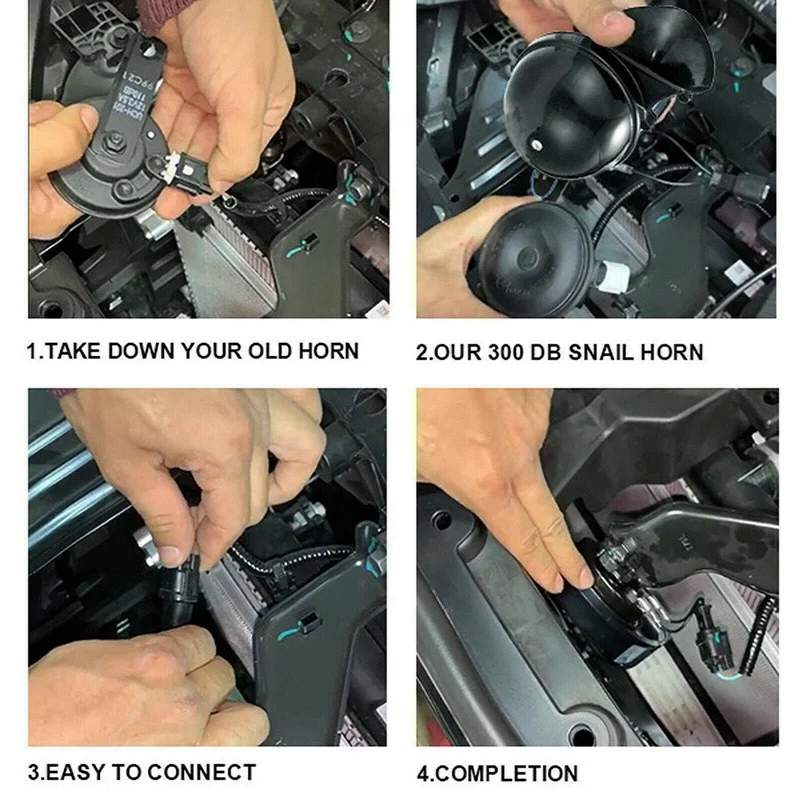 

2PCS 300DB Car Horn Modified Snail Tweeter Truck Car Boat Motorcycle Electric Horn-12V Auto Professional Spare Parts New
