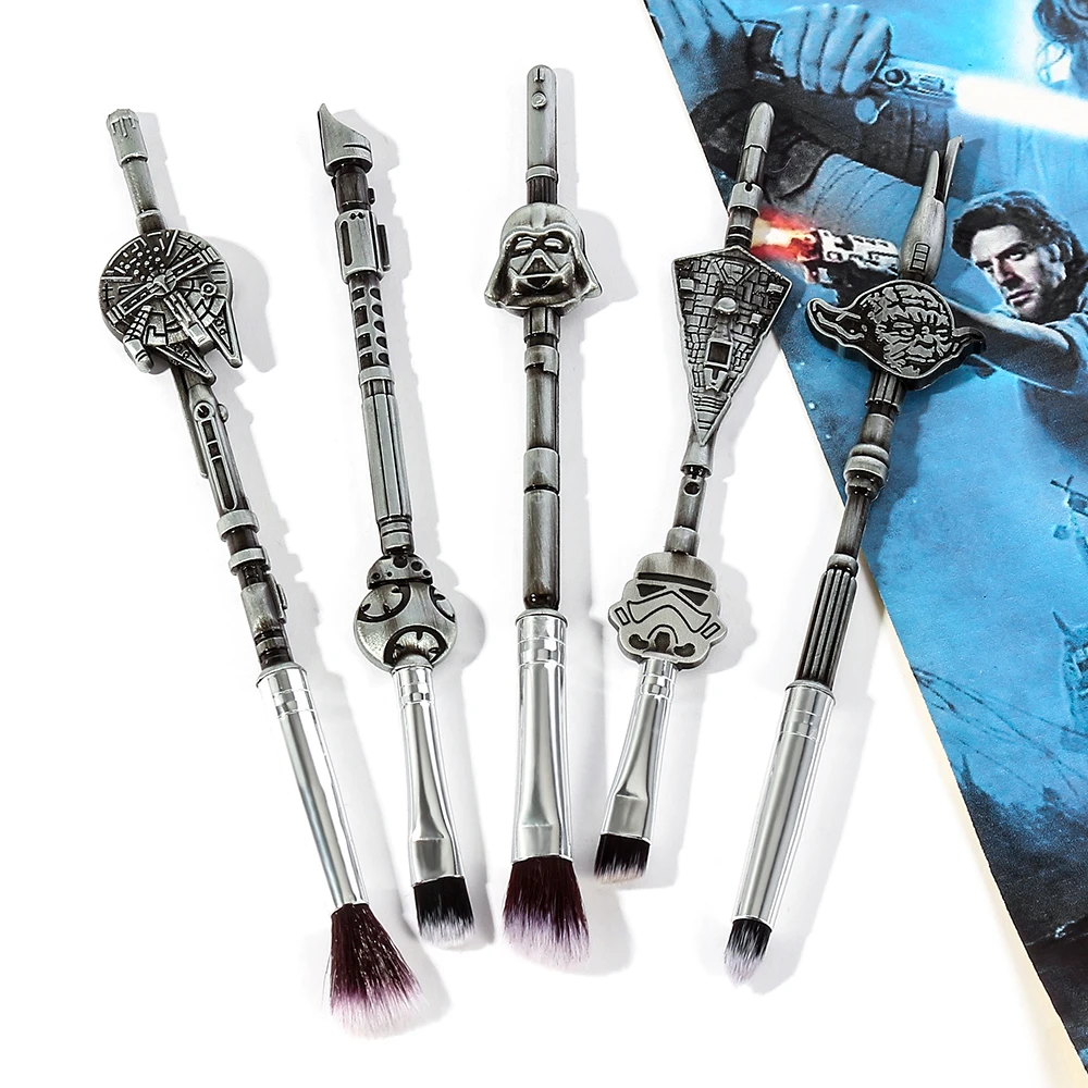 Newest Cool Movie Series Makeup Brushes Set Pro Cosmetics Spaceship Eyeshadow Brushes Warships Model Gift Pinceaux