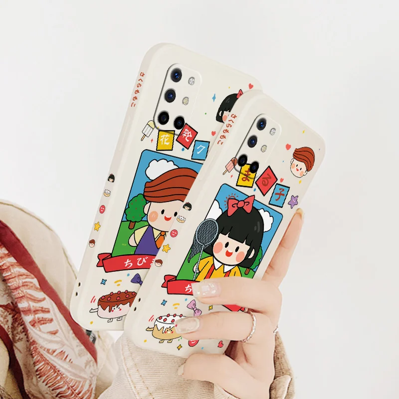 

Simple Comic Princess Phone Case For Oneplus 8t 9 9pro 9r Liquid Silicone Cover