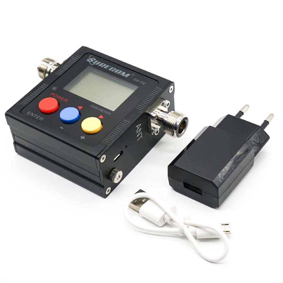Последняя версия Surecom SW-102 125-525Mhz VHF/УКВ внешняя антенна Мощность и КСВ MeterDigital VHF/UHF