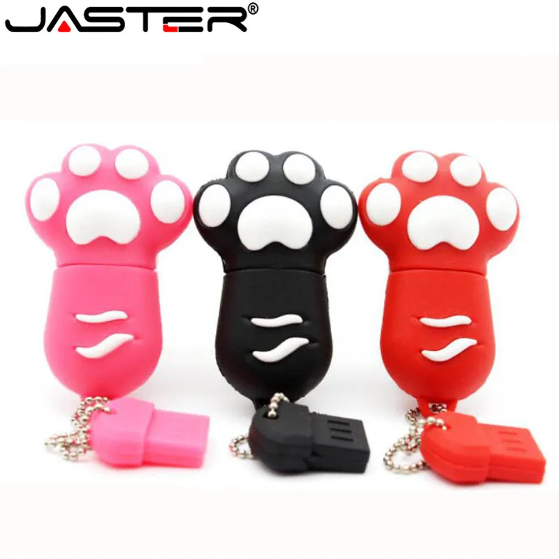 USB-флеш-накопитель JASTER с мультяшным рисунком милого кота на 64 ГБ 4 8 16 32
