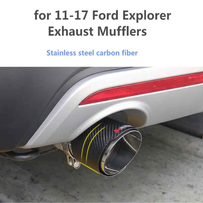 Автомобильные выхлопные глушители для 13 17 Ford Explorer модифицированные трубы