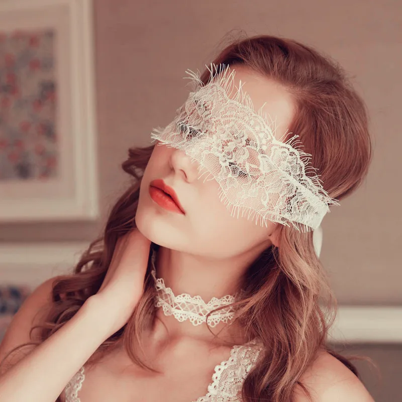 White Eye Mask Горячее предложение, эротическое белье, сексуальное нижнее белье, открытая спина, кружева, трусики-стринги, открытая чашка, Тедди, нижнее белье, прозрачная Пижама, стринги, ночное белье - Цвет: White Eye Mask
