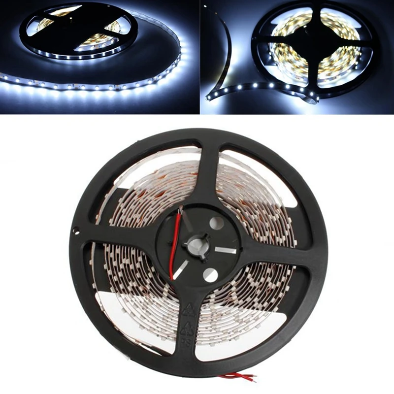 Светодиодная ленсветильник 3528 SMD 300 5 м 24 вт 2 а не водонепроницаемая холодный