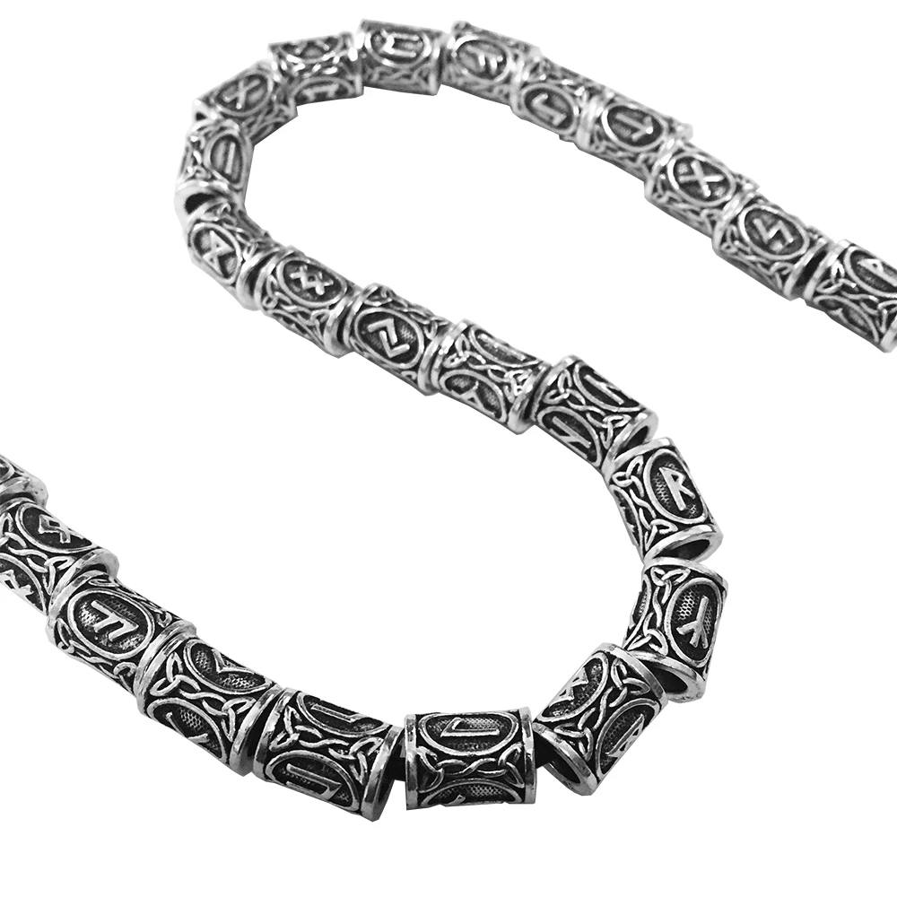 Бусины для бороды викингов TIWAZ TYR Sol винтажные руны растягивающиеся бусины волос