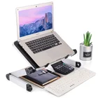 Регулируемая подставка для ноутбука, портативный складной компьютерный стол, алюминиевый стол для ноутбука для кровати, учебы, пикника и работы