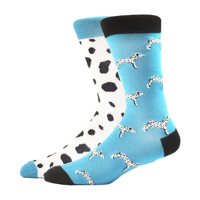 High Quality Combed Cotton AB Socks Food Patterns Long Tube Funny Happy Man Socks Novelty Skateboard Crew Casual Fun Socks