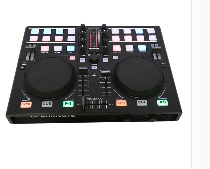 Контроллер для миксера BLACKNOTE DJ контроллер проигрывания дисков MIDI компьютерный