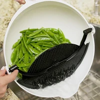 multifunctional mixing bowl with handle plastic colander drain basket fruit vegetable washing strainer drainer kitchen accessory