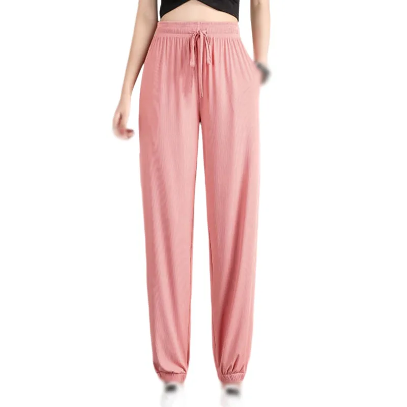 

Summer Sports Loose Leggings Pants High Waist Drape Anti-mosquito Pants Casual Carrot Pants