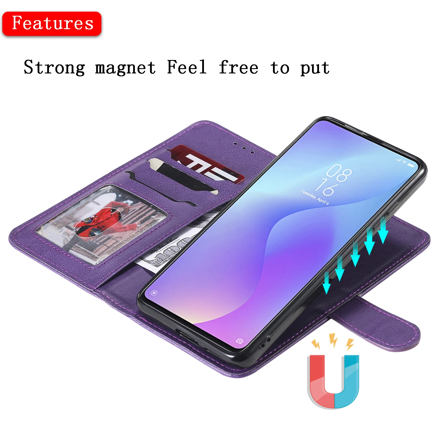 Флип-чехол для Xiao mi Red mi K20 Pro Note 7 Pro Магнитный 2 в 1 деловой кожаный бумажник съемный для Xiaomi mi 9T чехол