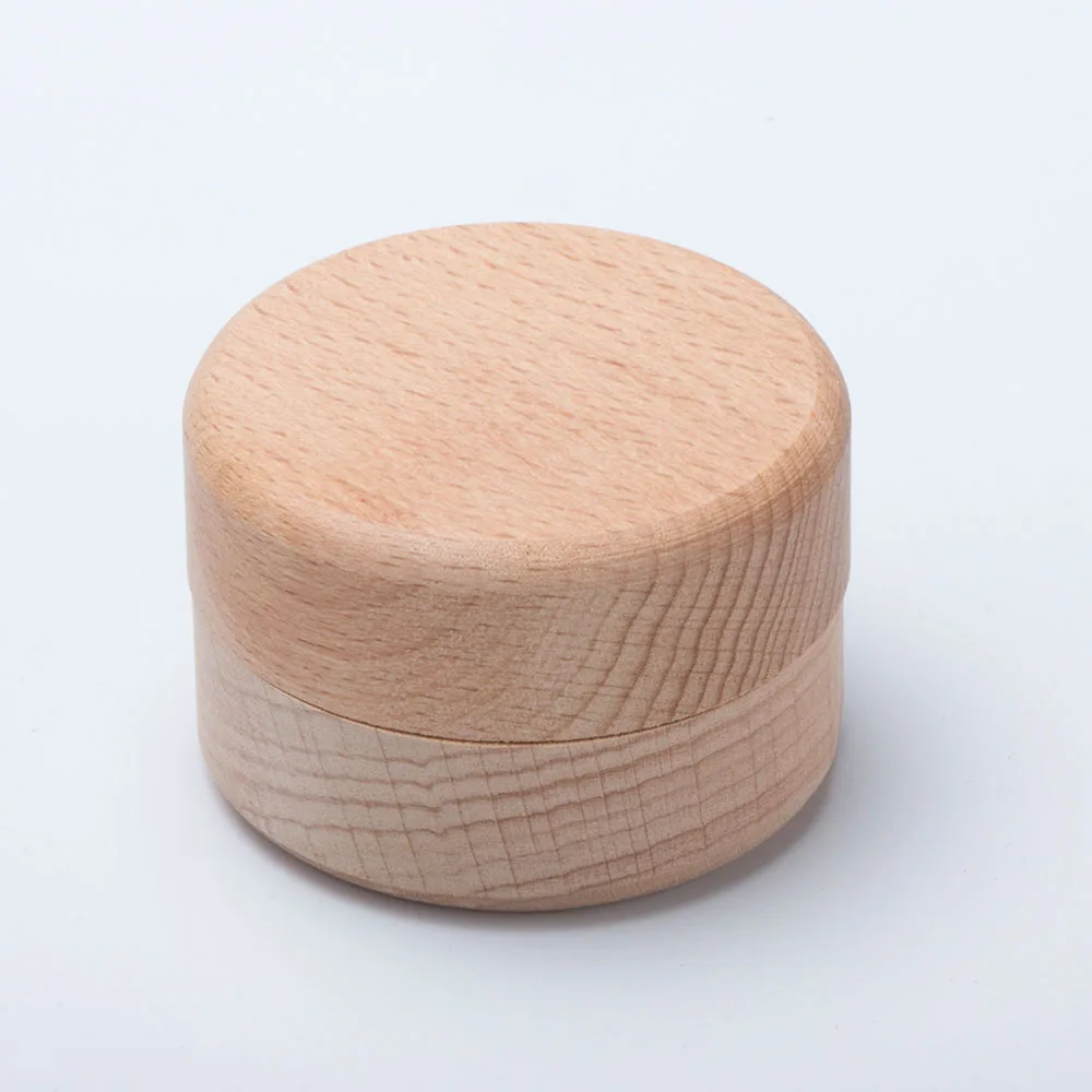 

1pc Vintage Round Wedding Wood Ring Box Jewelry Storage Box Necklace Earrings Container Storage Case