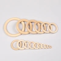 20 100mm diy natural wood circle crafts for jewelry making baby teething wooden ring kids toy ornaments accessories