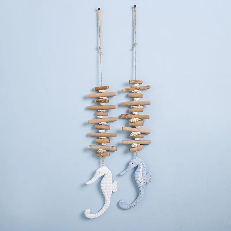 Антикварное украшение для дома поделки из морской древесины рыбы Hippocampus Starfish