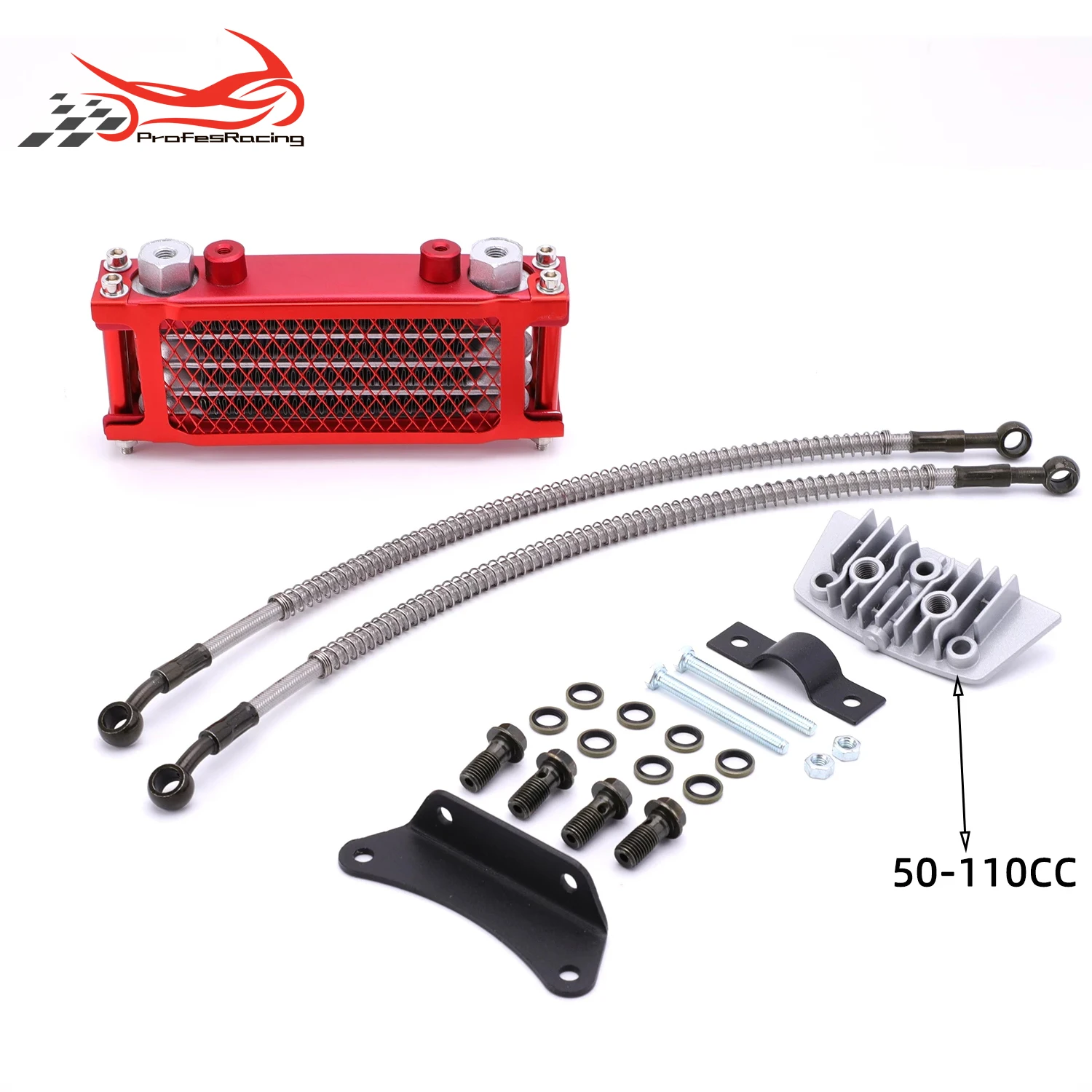 

Motor Oil Cooling Cooler Radiator Oil Cooler Set For 50cc 70cc 90cc 110cc 125cc 140cc Dirt Bike Monkey Bike DAX Pocket Bike ATV