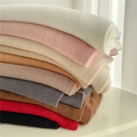2021 new knitted cashmere scarf warm winter pashmina shawl wrap solid scarves bandana female foulard thick blanked