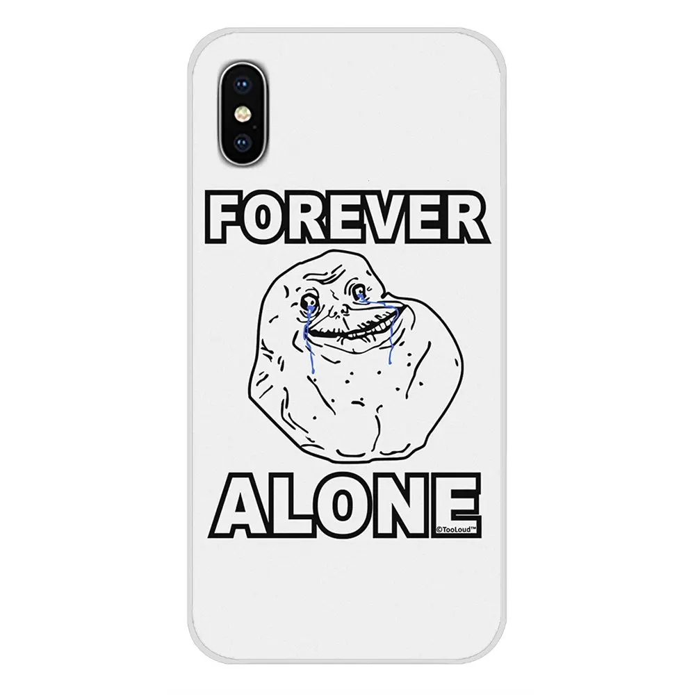 Mobile Phone Cases Cover forever alone funny words For Huawei Nova 2 3 2i 3i Y6 Y7 Y9 Prime Pro GR3 GR5 2017 2018 2019 Y5II Y6II | Мобильные