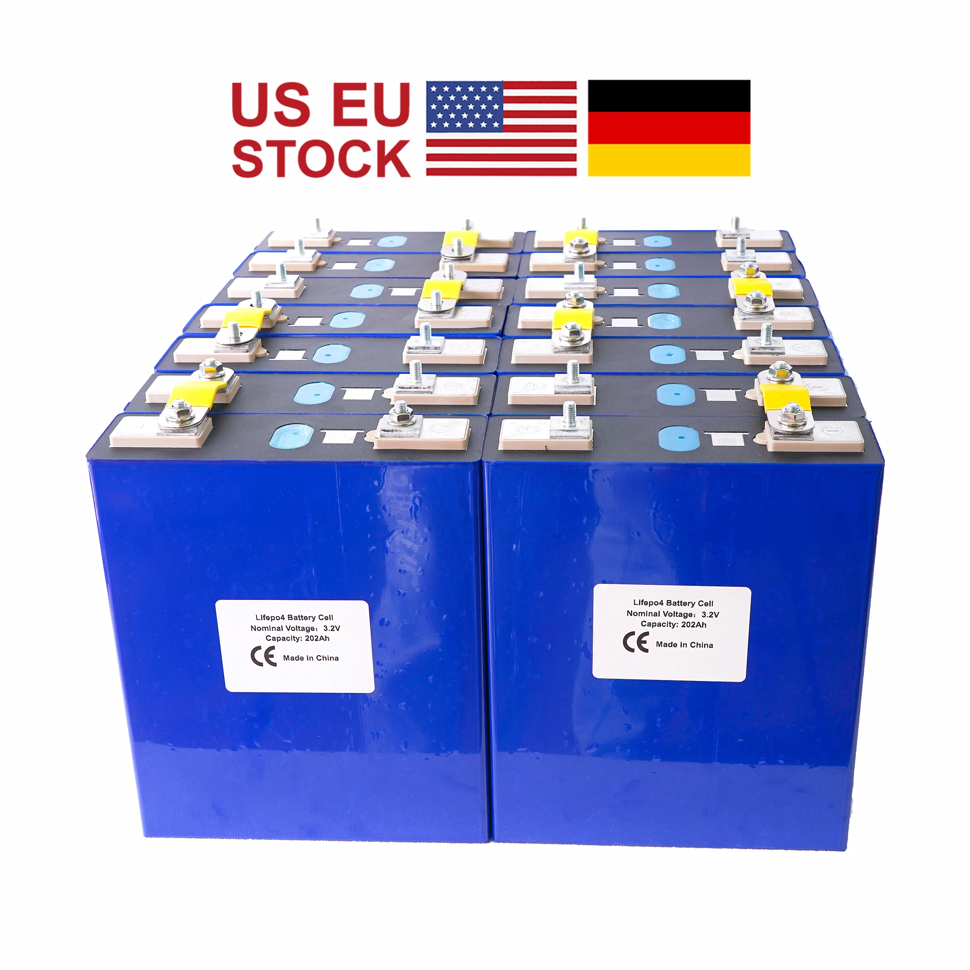 

Аккумуляторная батарея Lifepo4, литий-железо-фосфатная солнечная батарея, 3,2 в, а/ч, не а/ч, ЕС, США, 16 шт., бесплатная доставка