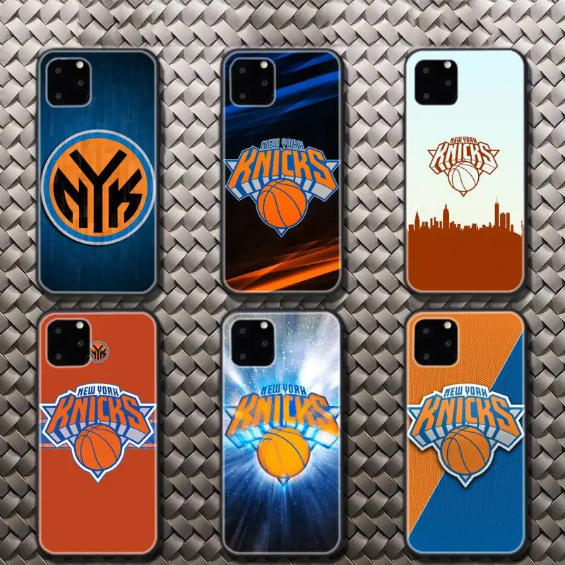 

Knicks Black Soft Phone Case For Iphone 6 6s 7 8 Plus XR X XS XSmax 11 12 Pro Mini Max