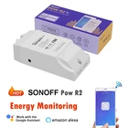 Sonoff POW R2 WiFi DIY Переключатель 15A в режиме реального времени измеритель энергопотребления умный дом автоматизация работа с EWelink Alexa Google Home