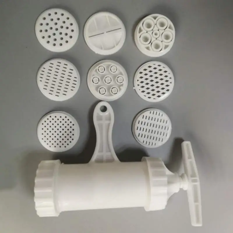 

Noodle Maker Household Plastic Noodle Pressing Machine E-Shaped Hand-Operated Pasta Maker With 7 Pressing Moulds