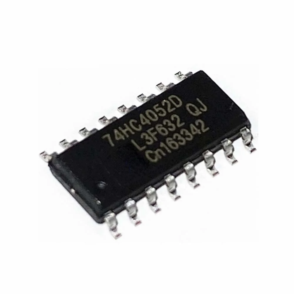 

10pcs/lot 74HC4052D 74HC4052 SN74HC4052DR Dual 4-channel analog multiplexer demultiplexer IC SOP-16