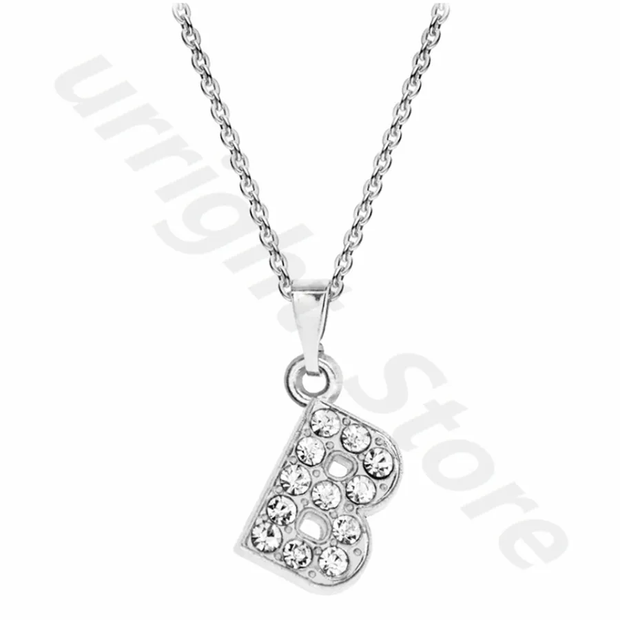 Jewelry Necklaces Chain A-Z Metal Letter Initial Charms Pendant Gift Wholesales zinc alloy rhinestone for shoes bracelet Collars | Украшения