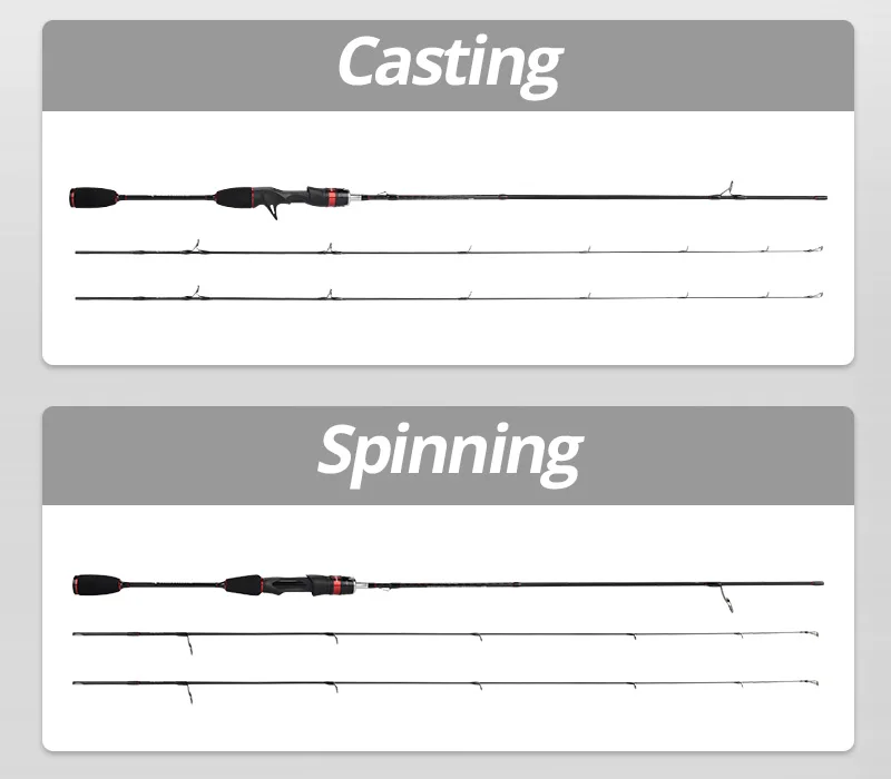 KastKing Max Steel Light Spinning Casting Fishing Rod with 24 Ton Carbon Fiber SiC Rings 1.80m 1.98m 2.13m 2.28m Silver Red Gray